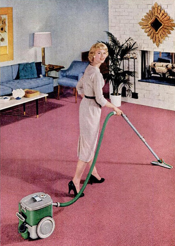 Illustration for article titled I'm Vacuuming in Heels!